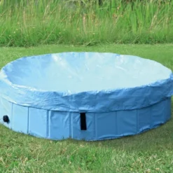 Abdeckung für Hundepool, hellblau