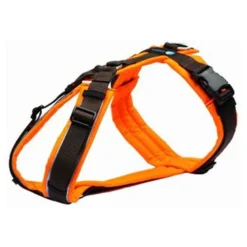 Anny-x Brustgeschirr Protect, leuchtorange/braun