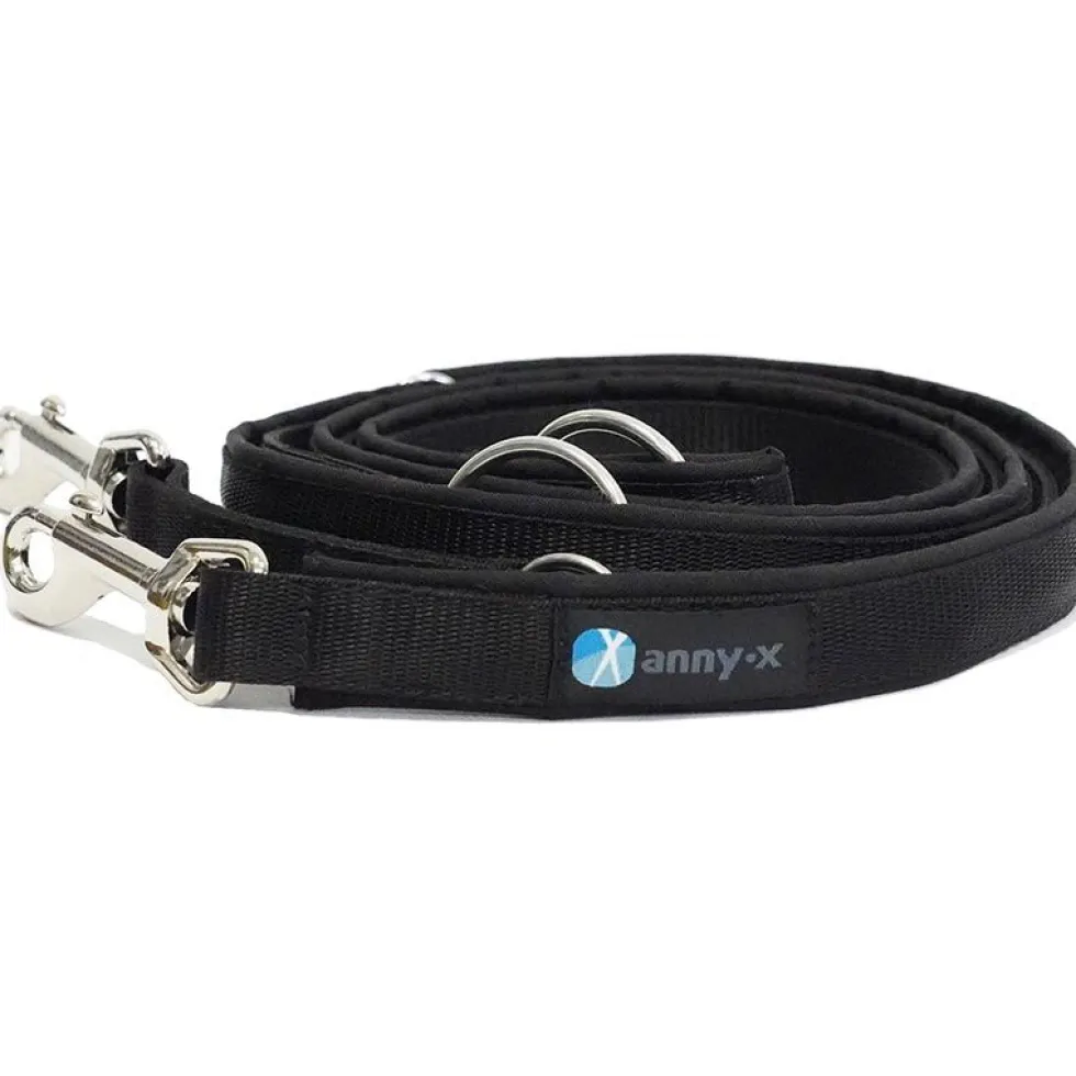 Anny-x Führleine Classic Bolt Fun, 3m, schwarz/schwarz