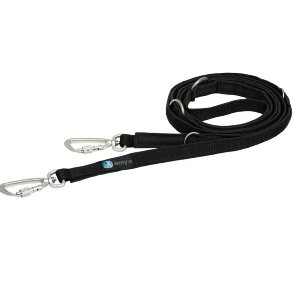 Anny-x Führleine Safety, 2cm/3m, schwarz/schwarz, voll