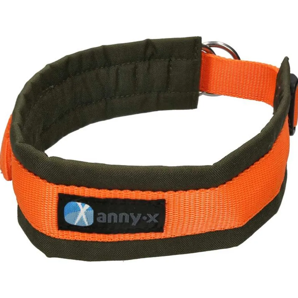Anny-x Zugstopphalsband Fun, oliv/orange
