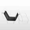 Auto-Schondecke, 0,5×1,45 m, schwarz/beige