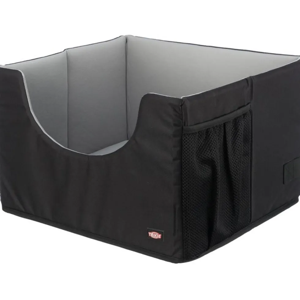 Autositz 45×28×40 cm, schwarz/grau