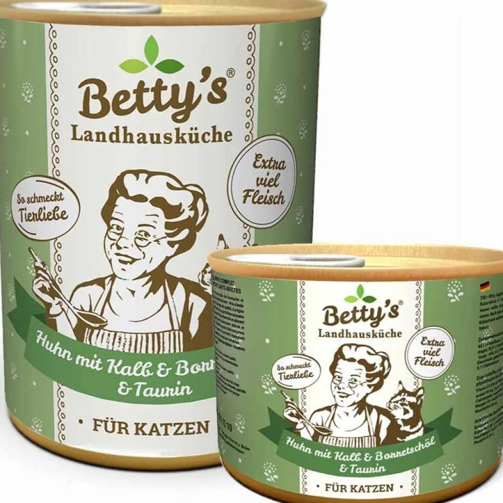 Betty's Landhausküche Dose Huhn, Kalb + Borretschöl