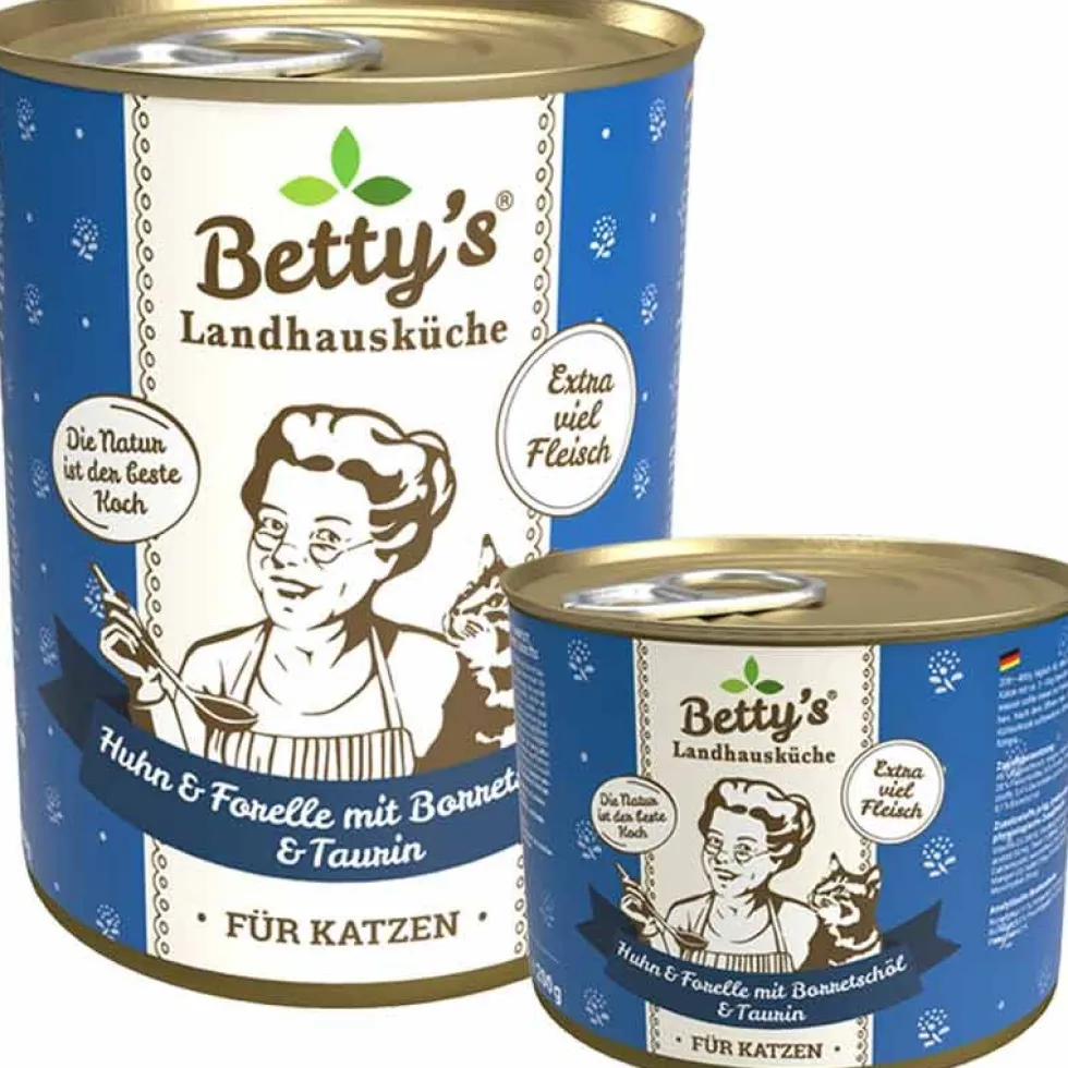 Betty's Landhausküche Dose Huhn, Forelle + Borretschöl