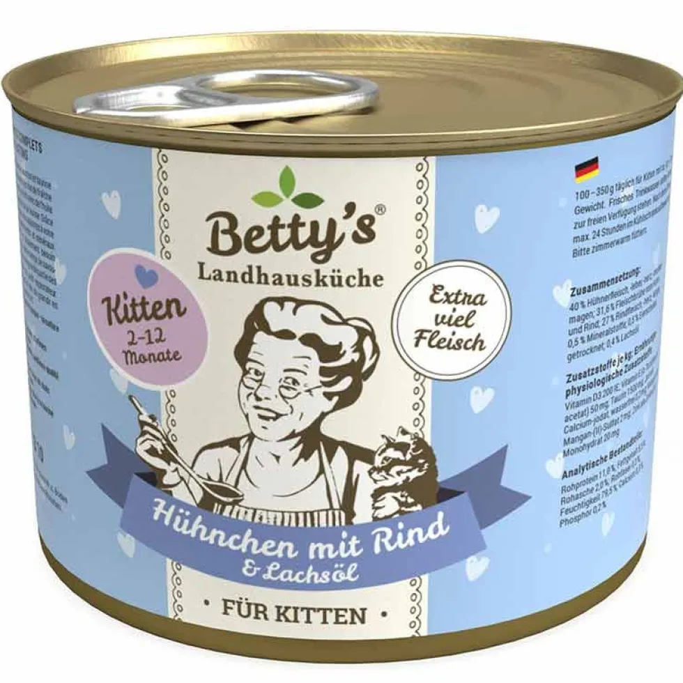 Betty's Landhausküche Dose Kitten Hühnchen + Rind 200g