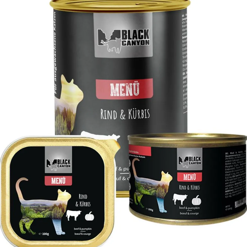 Black Canyon Katze Menü mit Rind und Kürbis