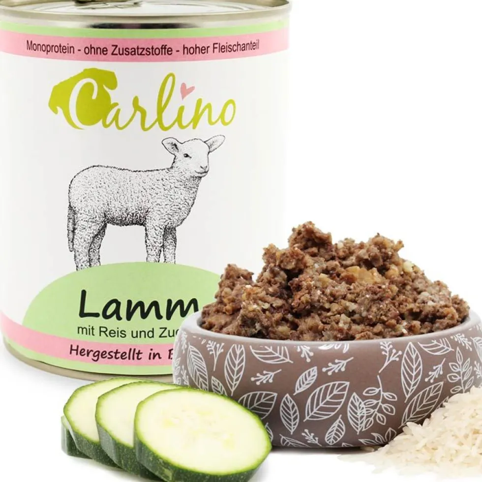 Carlino Menü - Lamm mit Reis und Zucchini