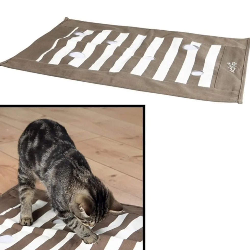 Cat Activity Pföteldecke, 70 x 50 cm, braun/creme