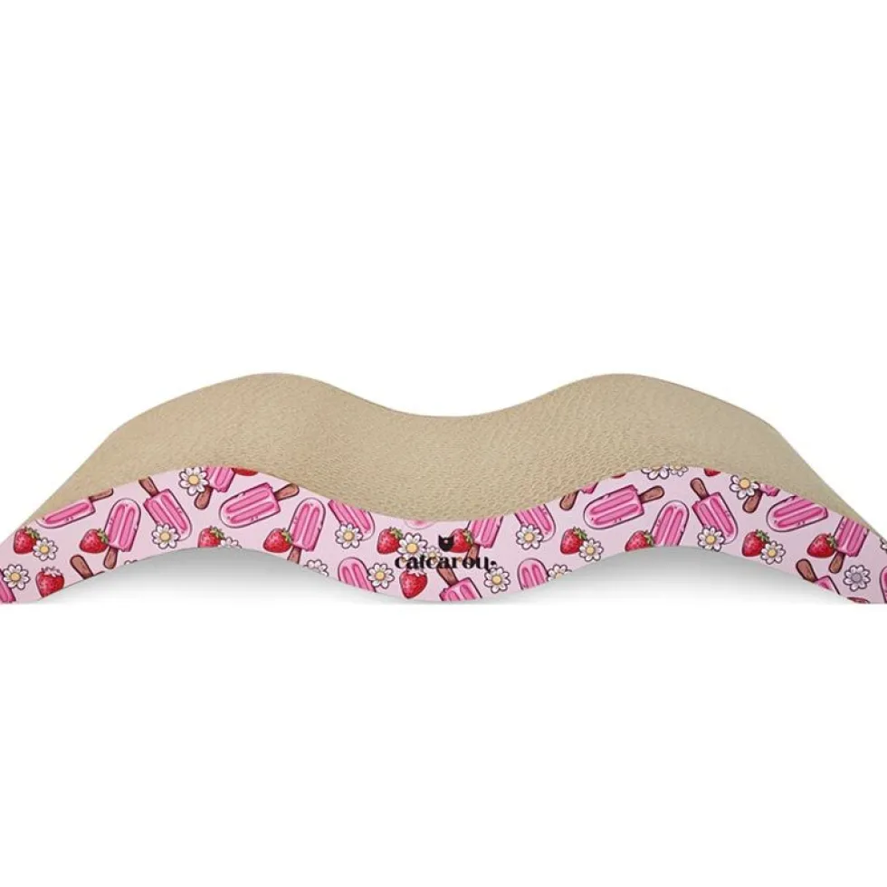 Catcarou Kratzbrett Bird Small strawberry 45x21x7 cm