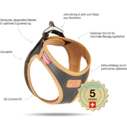 Curli Geschirr Apple Leather, braun