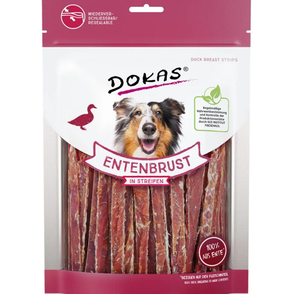 Dokas Dog Snack Entenbrust in Streifen 250g