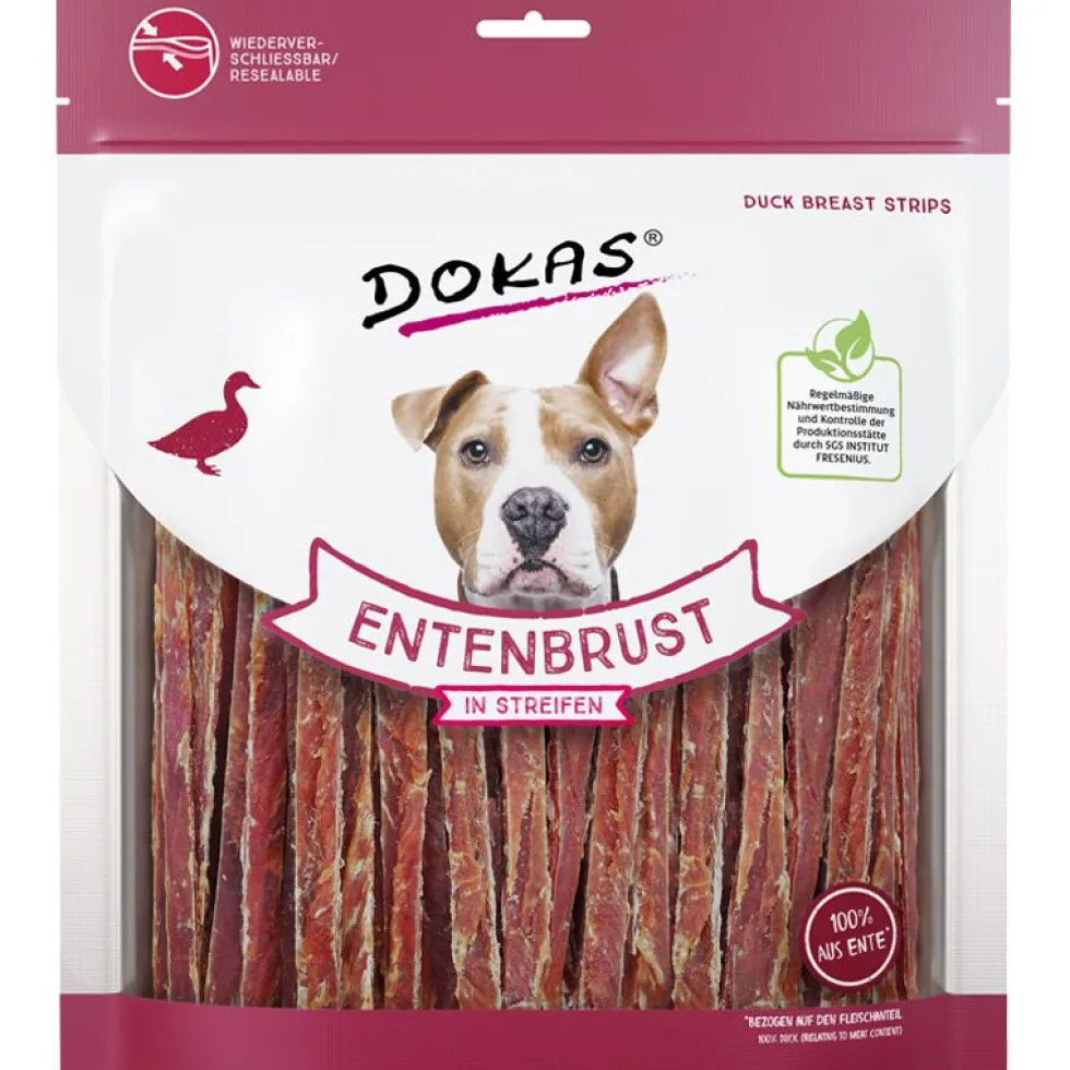Dokas Dog Snack Entenbrust in Streifen 500g