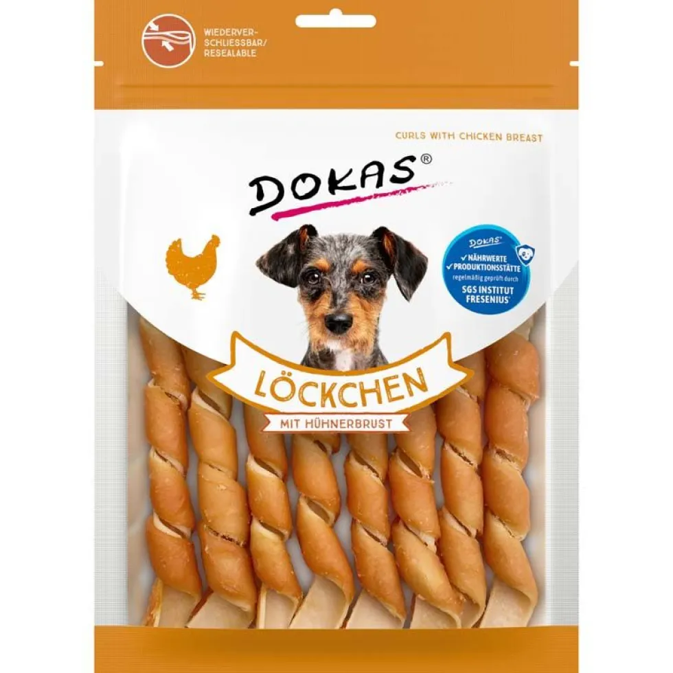 Dokas Dog Snack Löckchen mit Hühnerbrust 120g