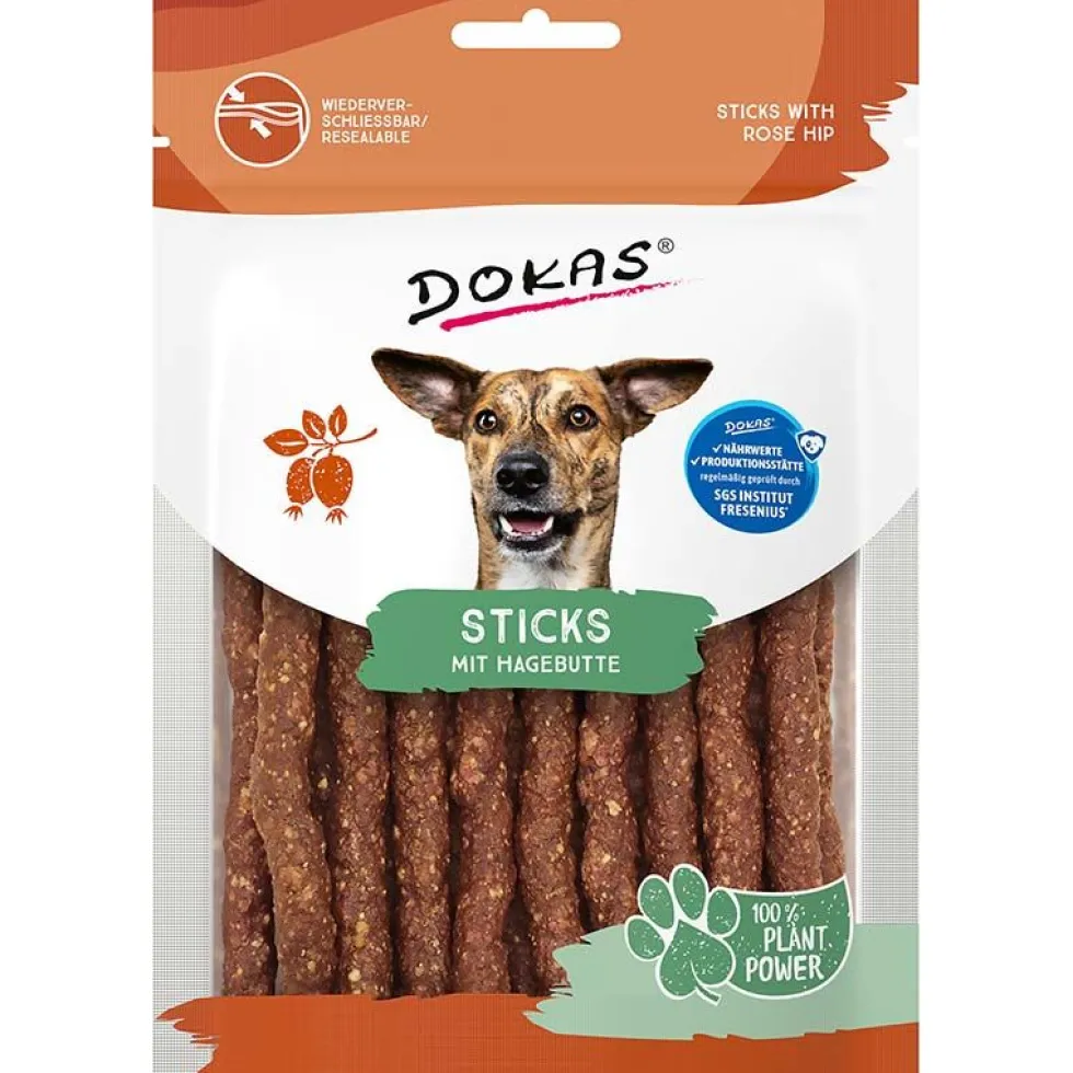 Dokas Dog Snack Sticks mit Hagebutte 105g