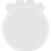 2 Dosendeckel, Silikon, 7,6 cm, transparent
