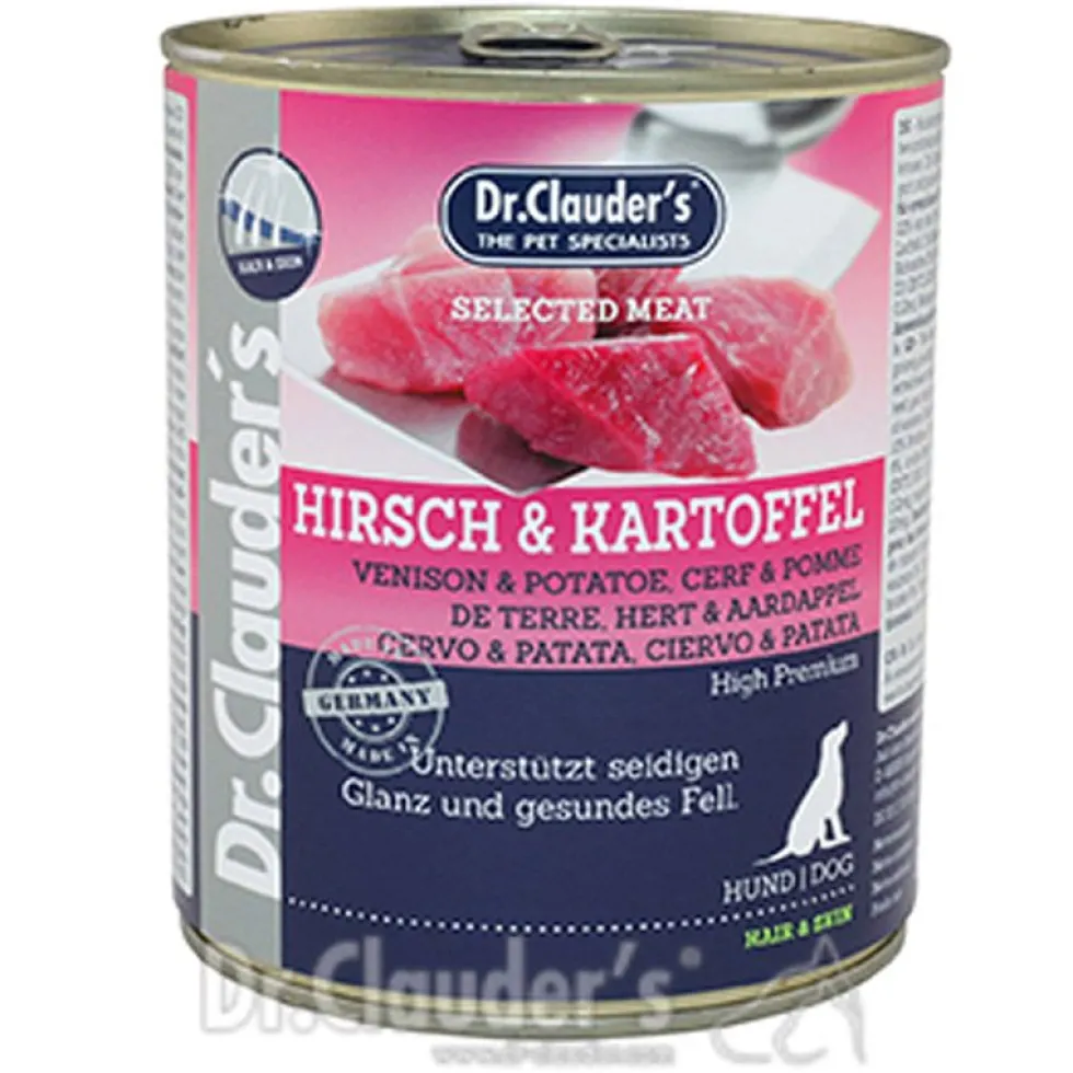 Dr. Clauders Selected Meat Hair+Skin Hirsch+Kartoffel 800g
