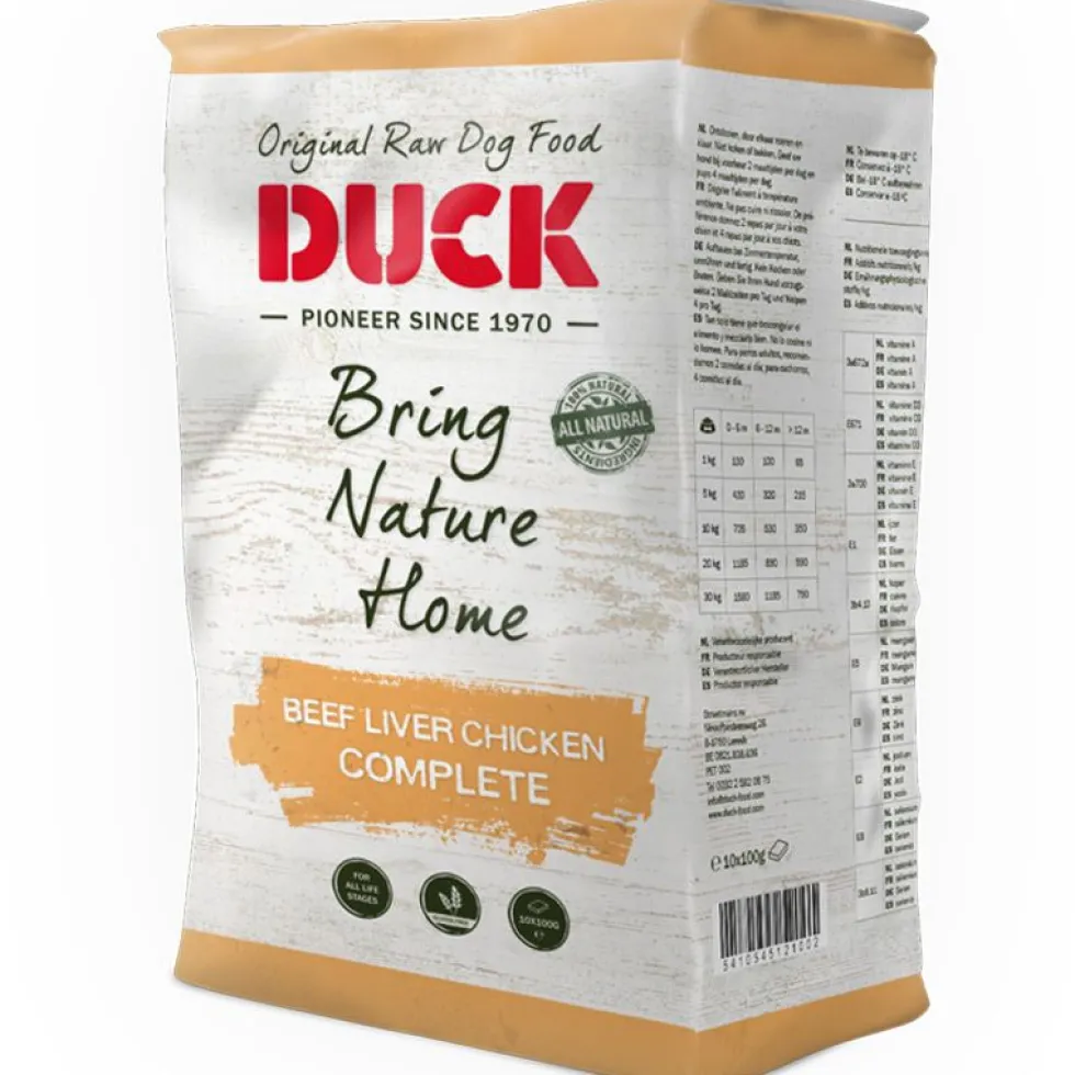 DUCK Komplett Rind + Leber + Huhn 8 kg