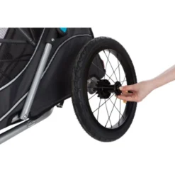 Fahrrad-Anhänger für Hunde Gr. S bis 15 kg, grau