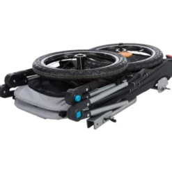 Fahrrad-Anhänger für Hunde Gr. S bis 15 kg, grau