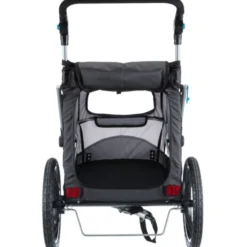 Fahrrad-Anhänger für Hunde Gr. S bis 15 kg, grau