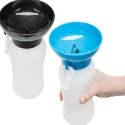 Flasche mit Trinknapf, Kunststoff, 550ml