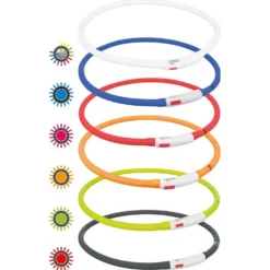 Flash Leuchtring USB, Silikon, XS-XL: 70cm/10mm