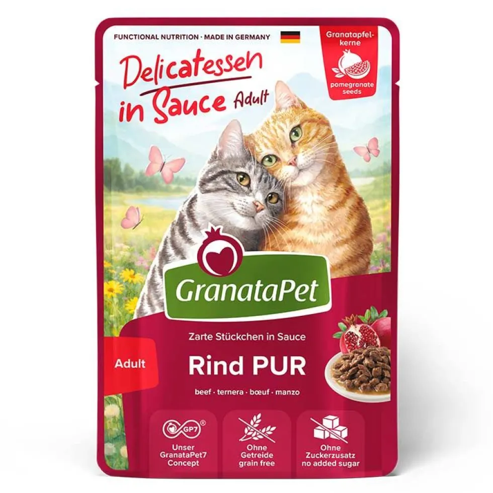 GranataPetKatze DeliCATessen in Sauce Rind PUR 100g