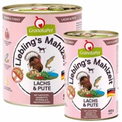Granatapet Lieblingsmahlzeit Lachs und Pute