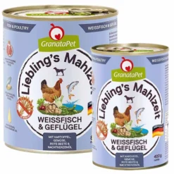 Granatapet Lieblingsmahlzeit Weißfisch und Geflügel
