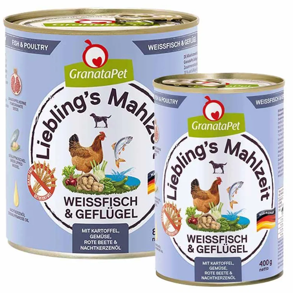 Granatapet Lieblingsmahlzeit Weißfisch und Geflügel