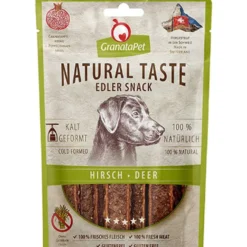 GranataPet Natural Taste Edler Snack Hirsch 90g