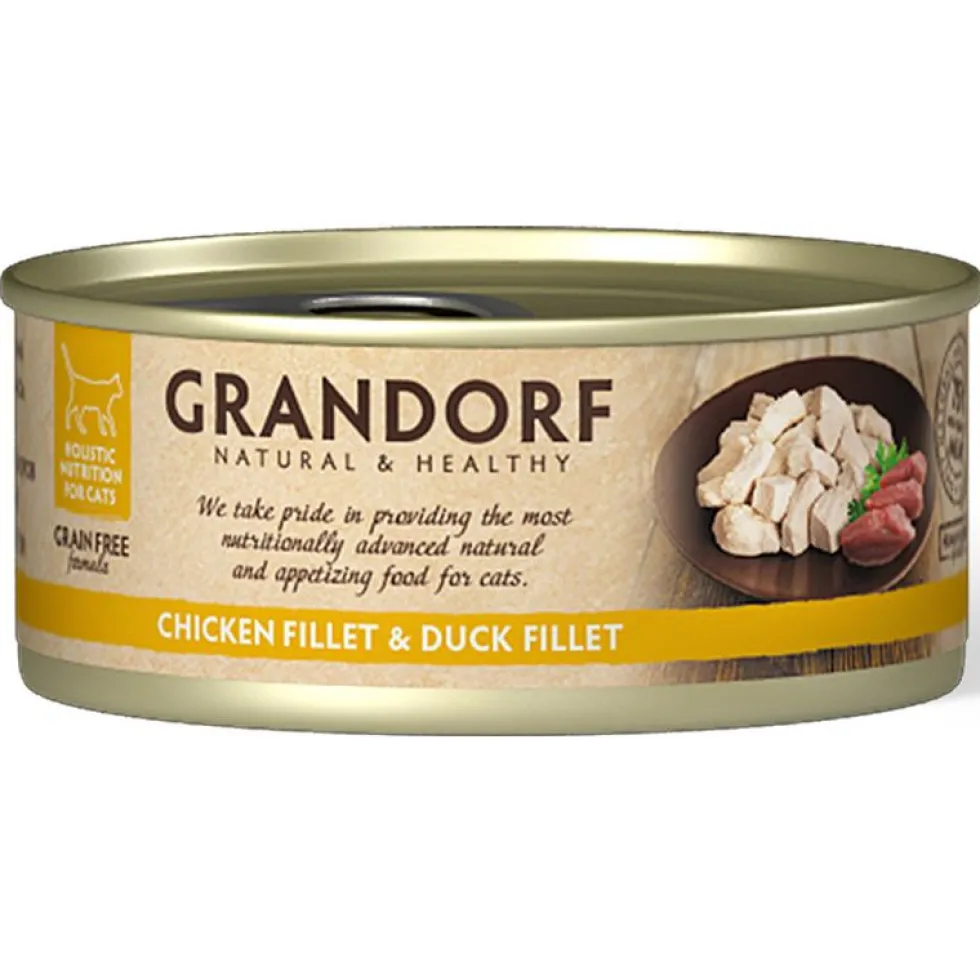 Grandorf Katze Dose Hühnerbrust + Entenfilet 70g