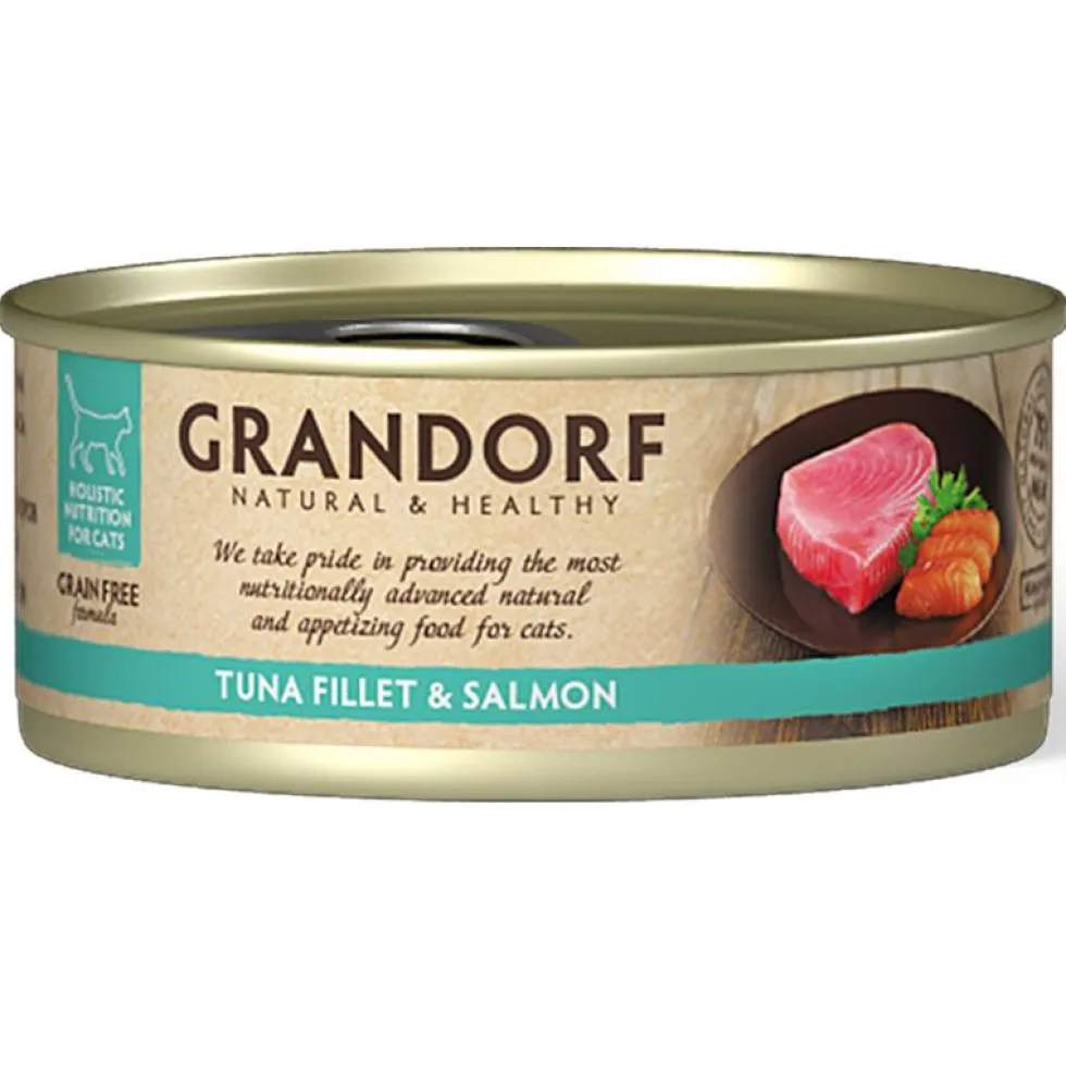 Grandorf Katze Dose Thunfischfilet + Lachs 70g