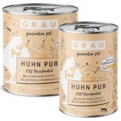Grau Hund Adult Huhn Pur