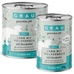 Grau Hund Adult Lamm mit Vollkornreis