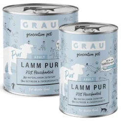 Grau Hund Adult Lamm Pur