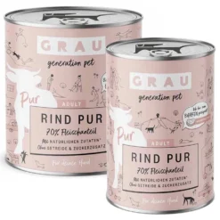 Grau Hund Adult Rind Pur