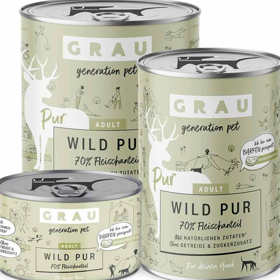 Grau Hund Adult Wild Pur