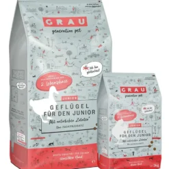Grau Hund Junior Geflügel