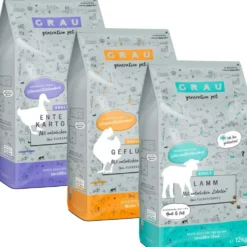 Grau Hund Trockenfutter Sparpaket 12 kg