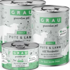 Grau Katze Adult Pute und Lamm