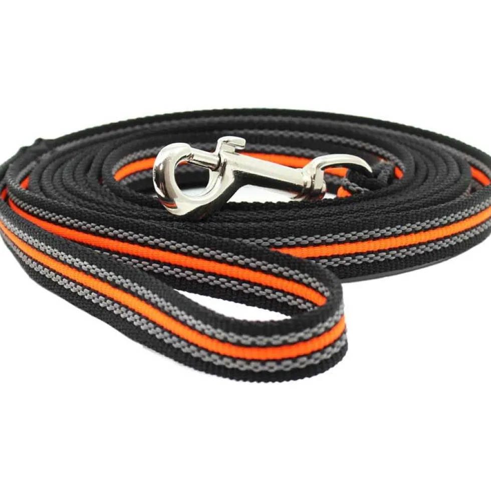 Heim Leine Super-Grip m Schlaufe, 17mm/ca.3m, schwarz/orange
