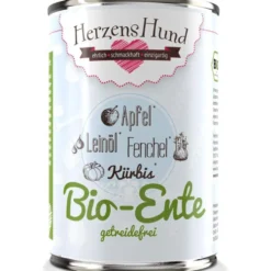 HerzensHund Bio-Ente mit Bio-Gemüse -getreidefrei-