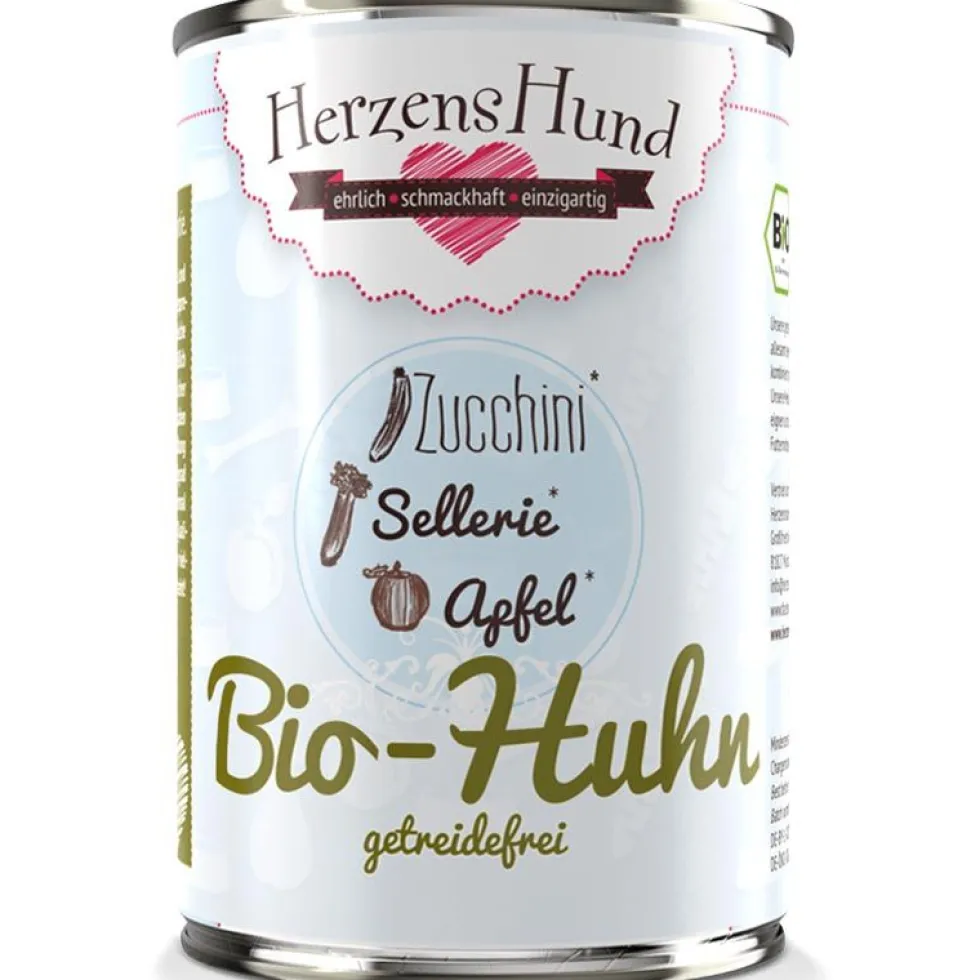 HerzensHund Bio-Huhn mit Bio-Zucchini -getreidefrei-