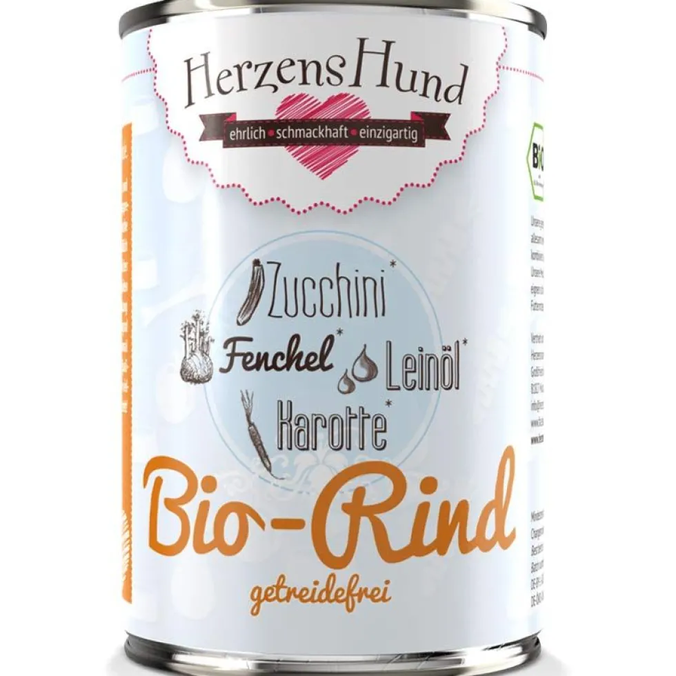 HerzensHund Bio-Rind mit Bio-Zucchini -getreidefrei-