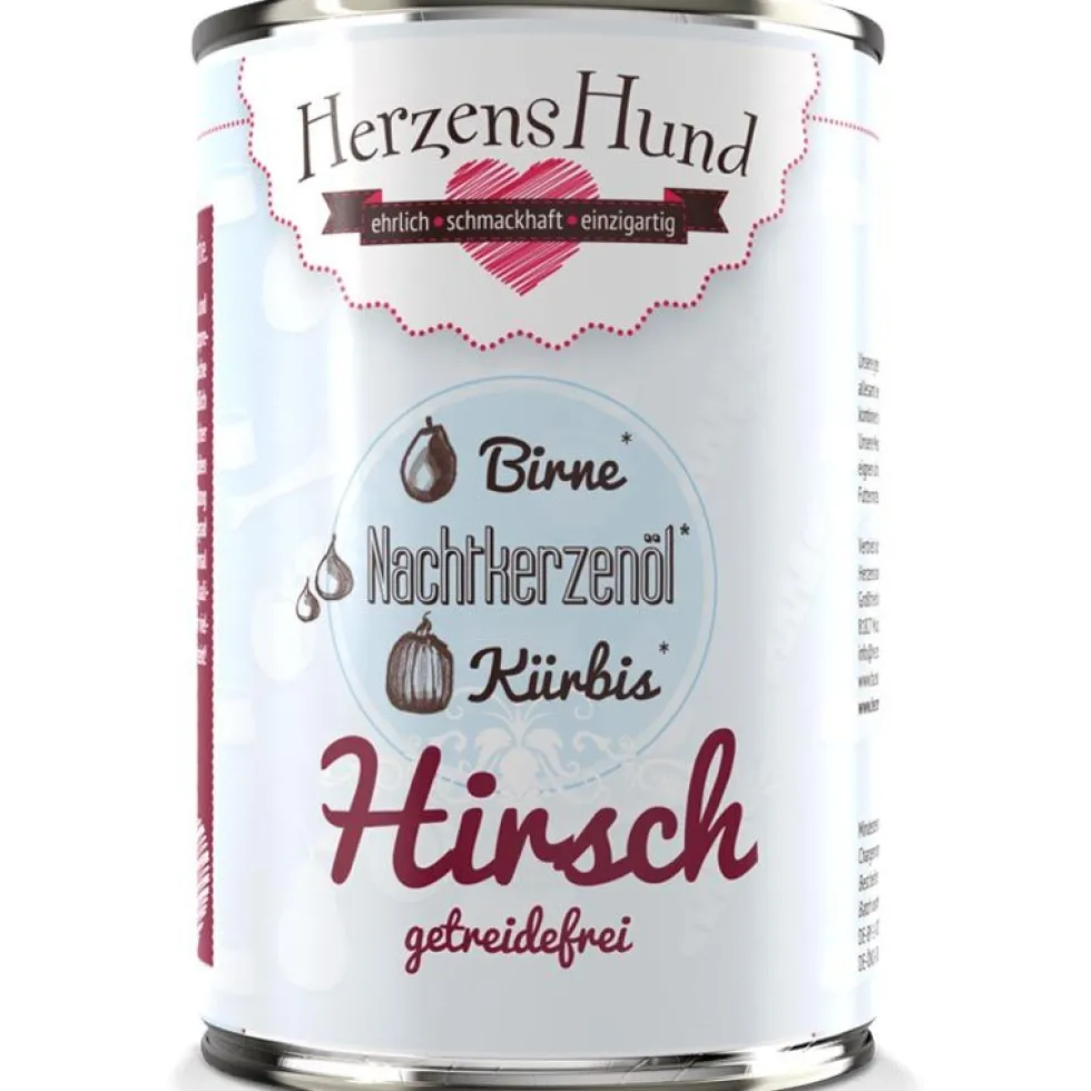 HerzensHund Hirsch mit Kürbis -getreidefrei-