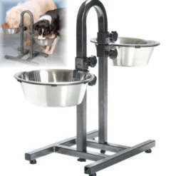 Hundebar, separat höhenverstellbar, 2x2,8 l/24 cm, bis 43