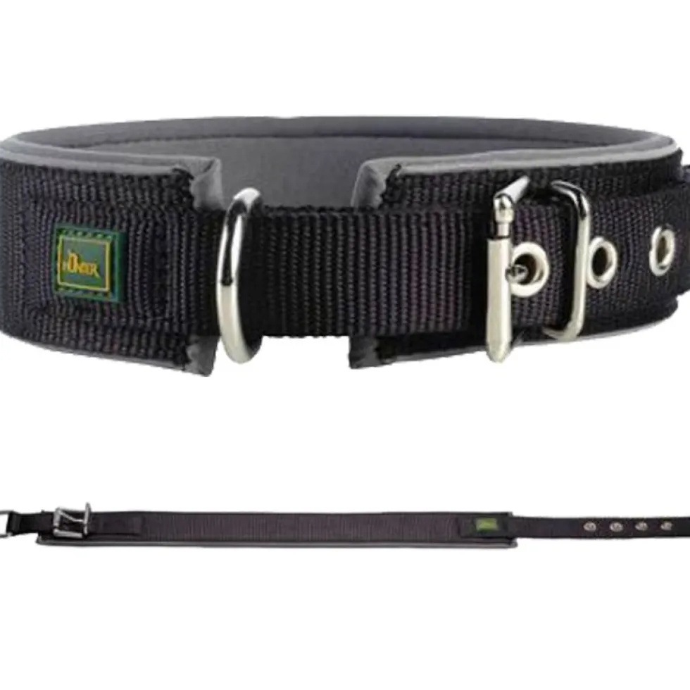 Hunter Halsband Neopren Reflect, schwarz/grau