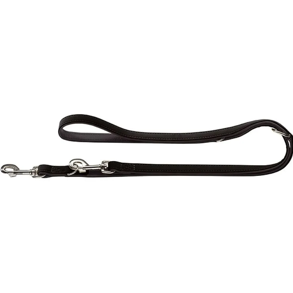 Hunter Verstellbare Führleine Softie, schwarz
